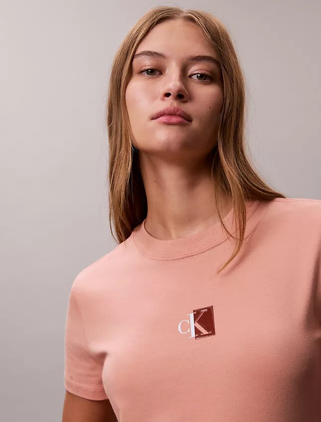 T-shirt girocollo con logo Monogram T-shirt girocollo con logo Monogram