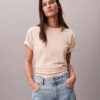 T-shirt girocollo dal taglio ampio con logo standard