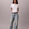 T-shirt girocollo dal taglio ampio con logo standard