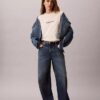 T-shirt girocollo dal taglio ampio con logo standard