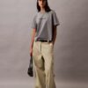 T-shirt girocollo dal taglio ampio con logo standard