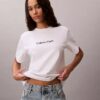 T-shirt girocollo dal taglio ampio con logo standard