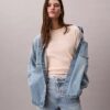 T-shirt girocollo dal taglio ampio con logo standard