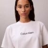 T-shirt girocollo dal taglio ampio con logo standard