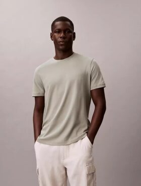 T-shirt girocollo in cotone Supima