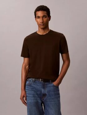 T-shirt girocollo in cotone Supima