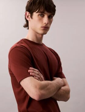 T-shirt girocollo in cotone Supima