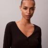 T-shirt Henley in cotone Cotton Stretch a costine T-shirt Henley in cotone Cotton Stretch a costine