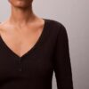 T-shirt Henley in cotone Cotton Stretch a costine T-shirt Henley in cotone Cotton Stretch a costine
