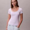 T-shirt in cotone a costine