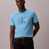 T-shirt Monologo con effetto sfocato