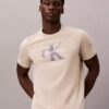 T-shirt Monologo con effetto sfocato