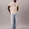 T-shirt Monologo con effetto sfocato