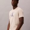 T-shirt Monologo con effetto sfocato