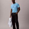 T-shirt Monologo con effetto sfocato