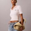 T-shirt polo a righe Monologo