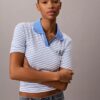 T-shirt polo a righe Monologo