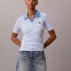 T-shirt polo a righe Monologo