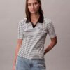 T-shirt polo a righe Monologo T-shirt polo a righe Monologo