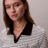 T-shirt polo a righe Monologo T-shirt polo a righe Monologo