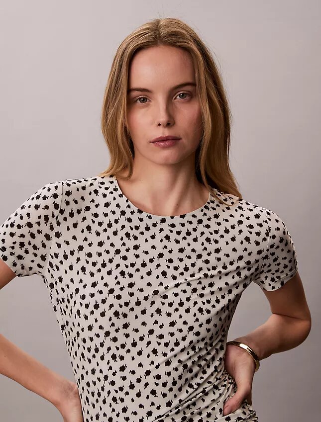 T-shirt slim con arricciature T-shirt slim con arricciature