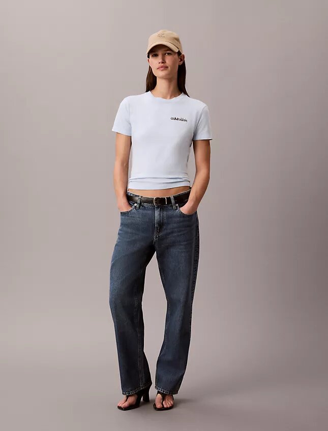 T-shirt slim con grafica del logo T-shirt slim con grafica del logo