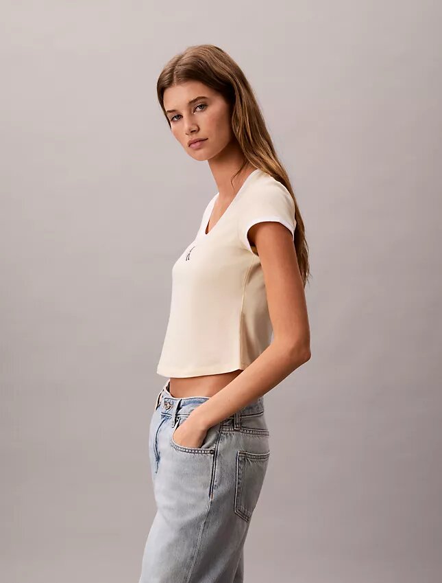 T-shirt slim con grafica Monologo T-shirt slim con grafica Monologo