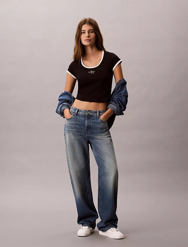 T-shirt slim con grafica Monologo T-shirt slim con grafica Monologo