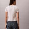 T-shirt slim con logo floreale T-shirt slim con logo floreale