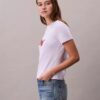 T-shirt slim con logo grafico diviso T-shirt slim con logo grafico diviso