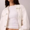 T-shirt slim con logo grafico e bordi a costine T-shirt slim con logo grafico e bordi a costine