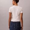 T-shirt slim con logo in rilievo T-shirt slim con logo in rilievo
