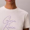 T-shirt slim con logo in rilievo T-shirt slim con logo in rilievo