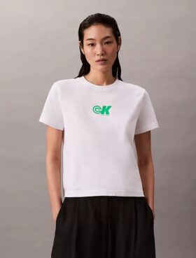 T-shirt slim con logo Monogram