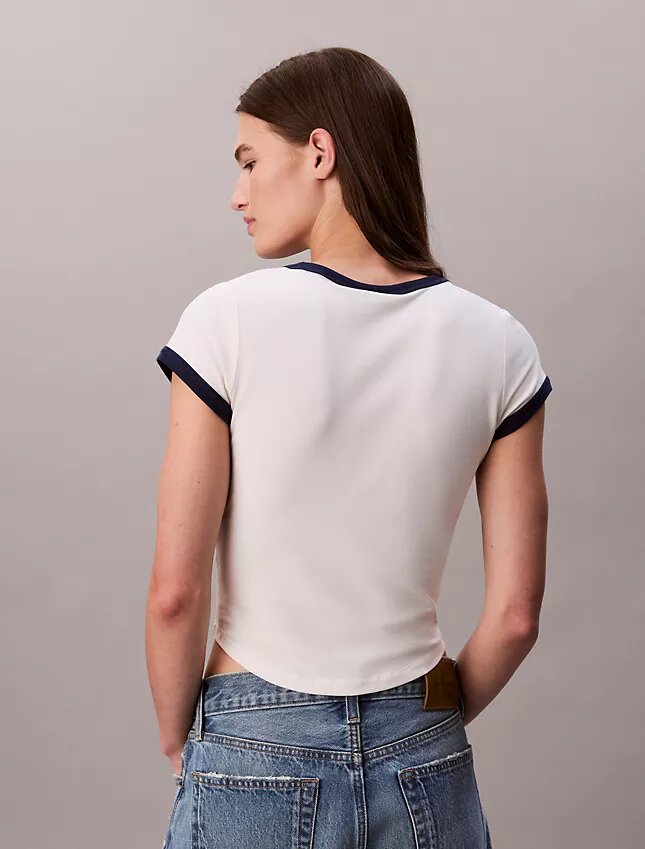 T-shirt slim con logo Monogram T-shirt slim con logo Monogram