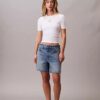 T-shirt slim con logo Monogram in Modal elasticizzato T-shirt slim con logo Monogram in Modal elasticizzato