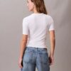 T-shirt slim con logo Monogram in Modal elasticizzato T-shirt slim con logo Monogram in Modal elasticizzato