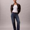 T-shirt slim in Modal elasticizzato a costine T-shirt slim in Modal elasticizzato a costine