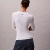 T-shirt slim in Modal elasticizzato a costine T-shirt slim in Modal elasticizzato a costine