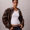 T-shirt slim in Modal elasticizzato a costine T-shirt slim in Modal elasticizzato a costine