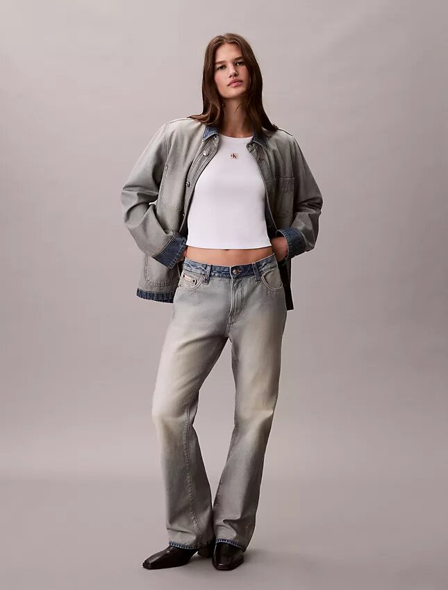 T-shirt slim in tessuto Monologo T-shirt slim in tessuto Monologo