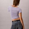 T-shirt slim in tessuto Monologo T-shirt slim in tessuto Monologo