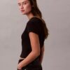 T-shirt slim in tessuto Monologo T-shirt slim in tessuto Monologo