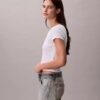 T-shirt slim in tessuto Monologo T-shirt slim in tessuto Monologo