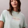 T-shirt squadrata con grafica del logo 1968