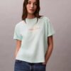 T-shirt squadrata con grafica del logo 1968