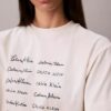 T-shirt squadrata con grafica del logo T-shirt squadrata con grafica del logo