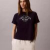 T-shirt squadrata con grafica del logo ad arco T-shirt squadrata con grafica del logo ad arco
