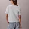 T-shirt squadrata con logo floreale T-shirt squadrata con logo floreale