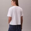 T-shirt squadrata con logo ricamato T-shirt squadrata con logo ricamato